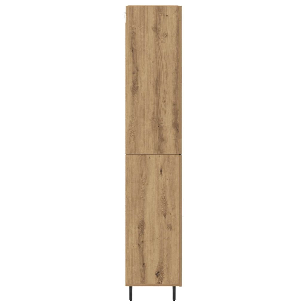 Highboard 2 pcs Artisan-Eiche Holzwerkstoff