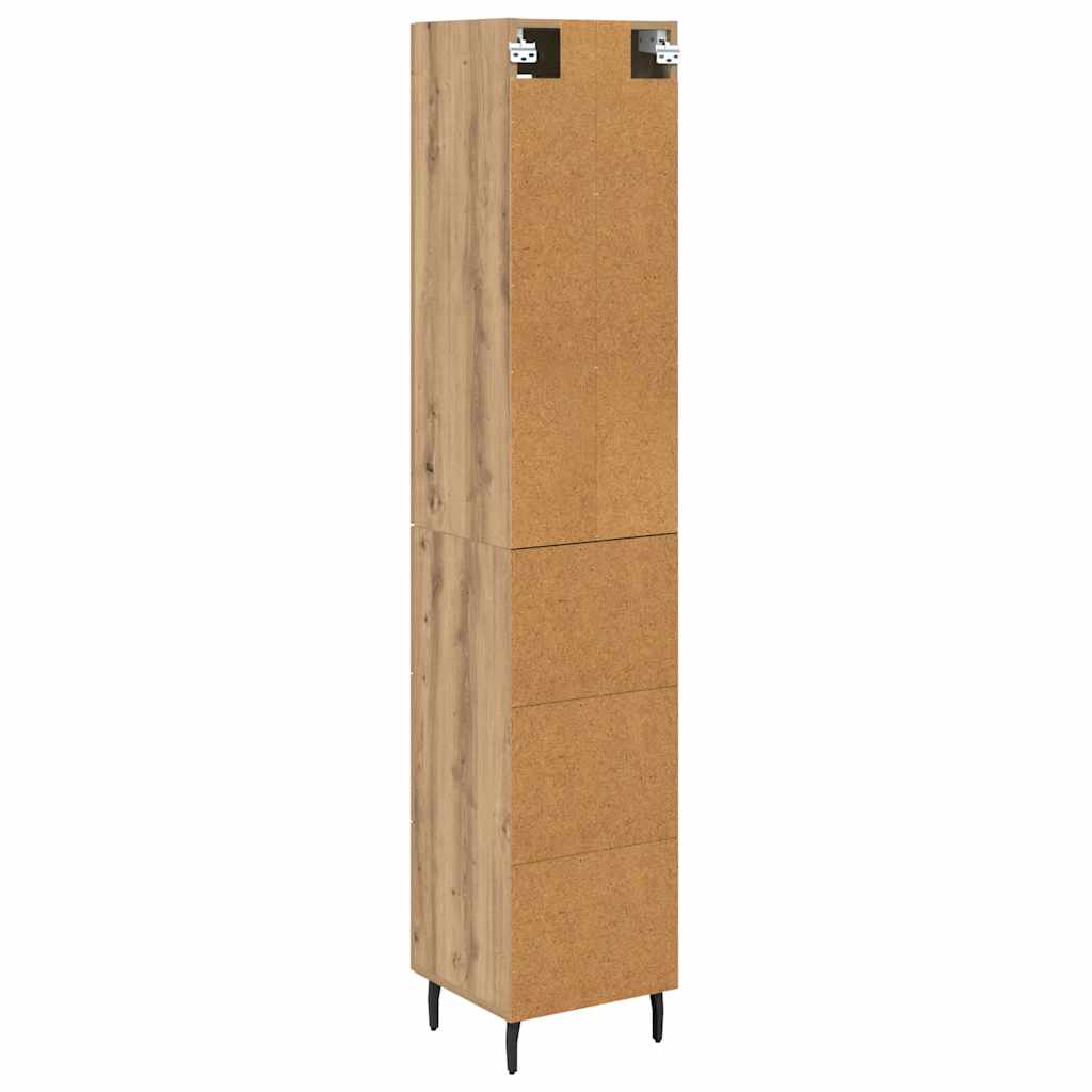 Highboard Artisan-Eiche 34,5 x 34 x 180 cm Holzwerkstoff