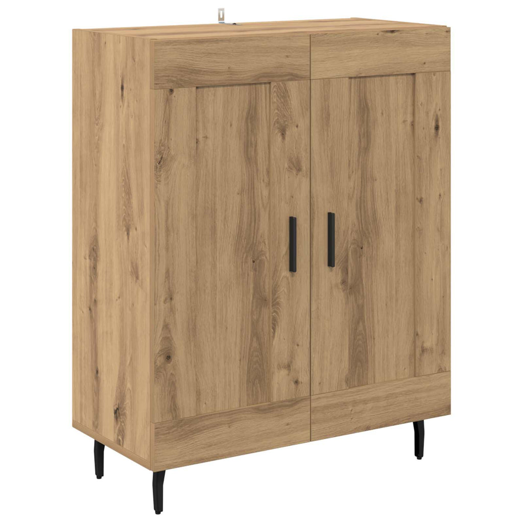 Highboard 2 pcs Artisan-Eiche Holzwerkstoff