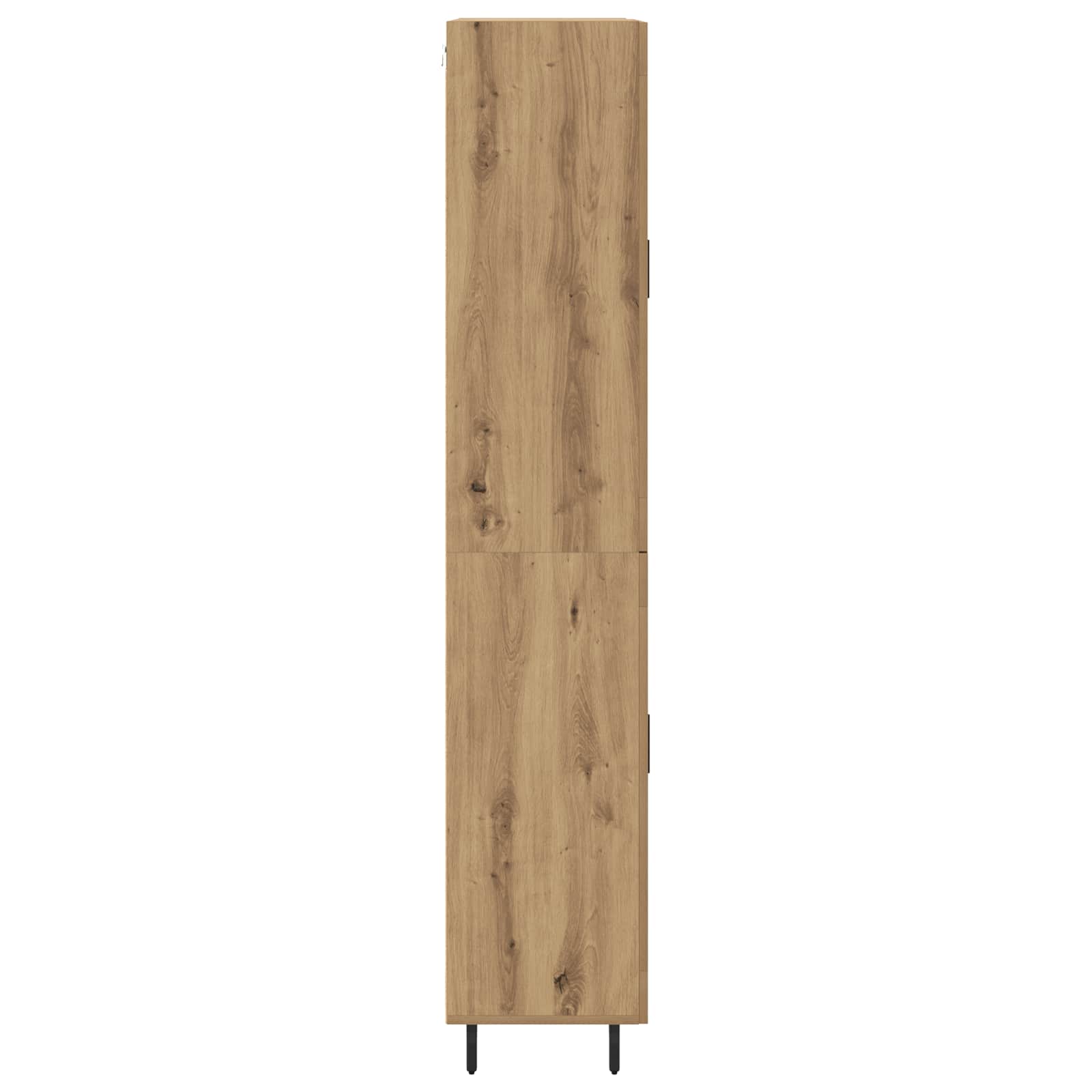 Highboard 2 pcs Artisan-Eiche Holzwerkstoff