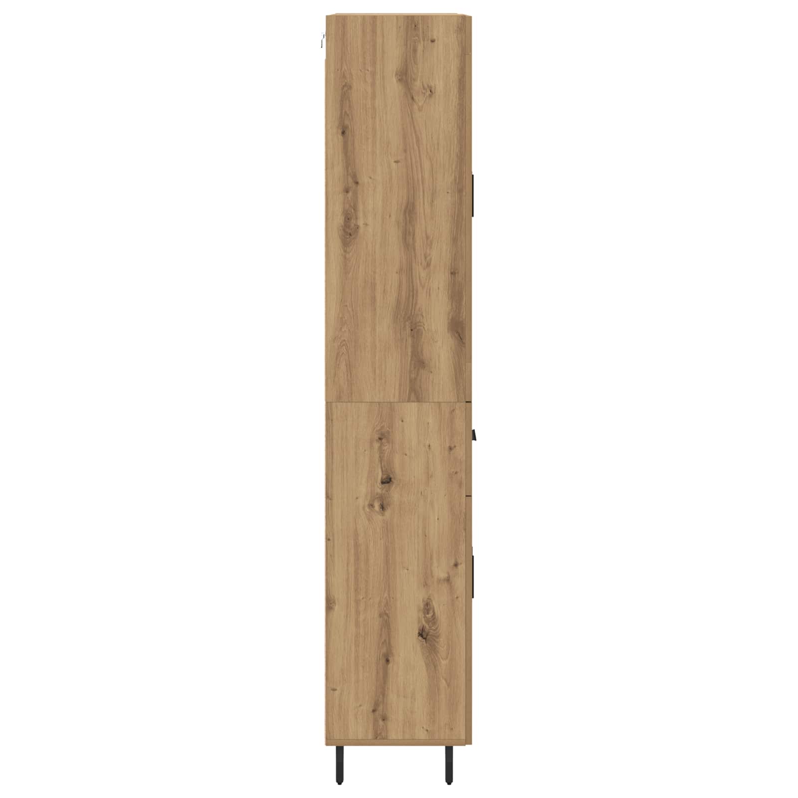 Highboard mit Schubladen 2 pcs Artisan-Eiche Holzwerkstoff