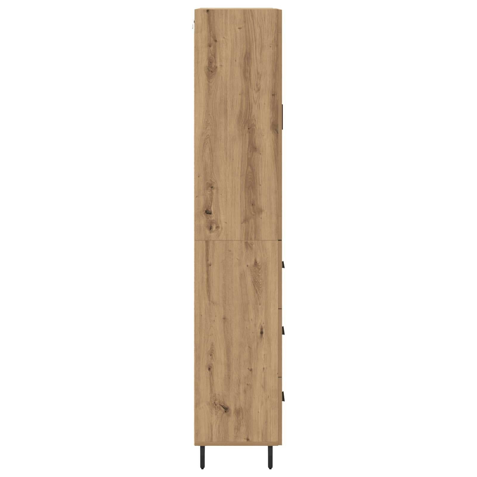 Highboard mit Schubladen 2 pcs Artisan-Eiche Holzwerkstoff
