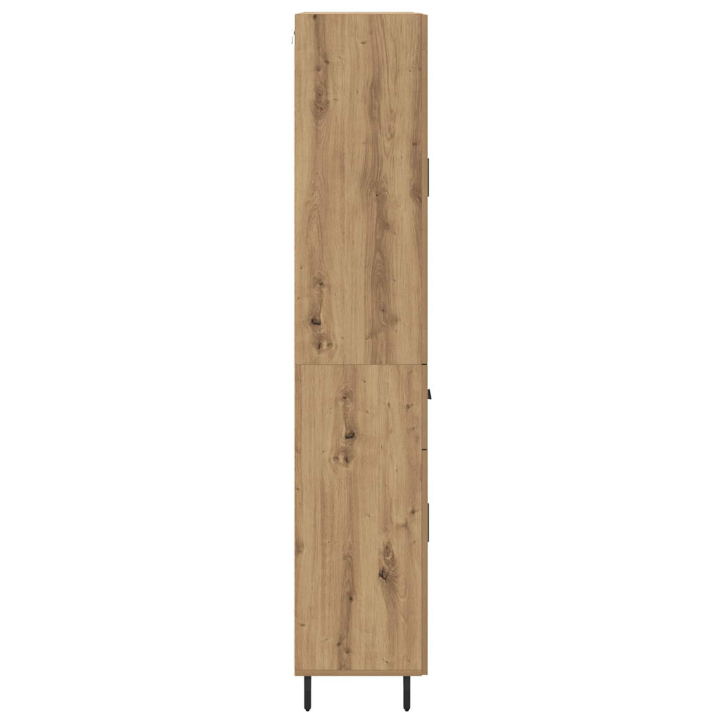 Highboard mit Schubladen 2 pcs Artisan-Eiche Holzwerkstoff