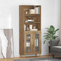 Highboard Artisan-Eiche 69,5 x 32,5 x 180 cm Holzwerkstoff