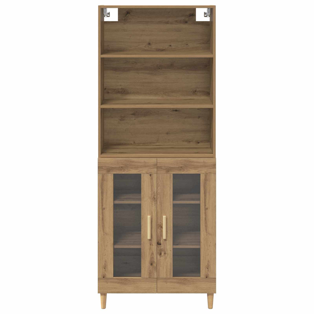 Highboard Artisan-Eiche 69,5 x 32,5 x 180 cm Holzwerkstoff
