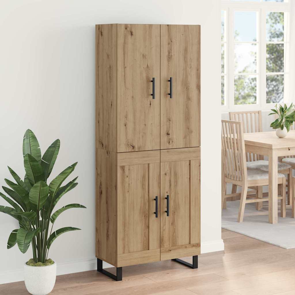Highboard 2 pcs Artisan-Eiche 69,5 x 34 x 180 cm