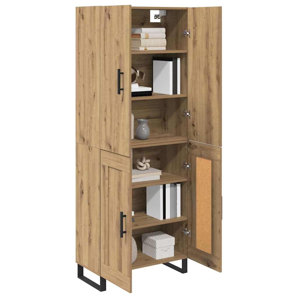 Highboard 2 pcs Artisan-Eiche 69,5 x 34 x 180 cm