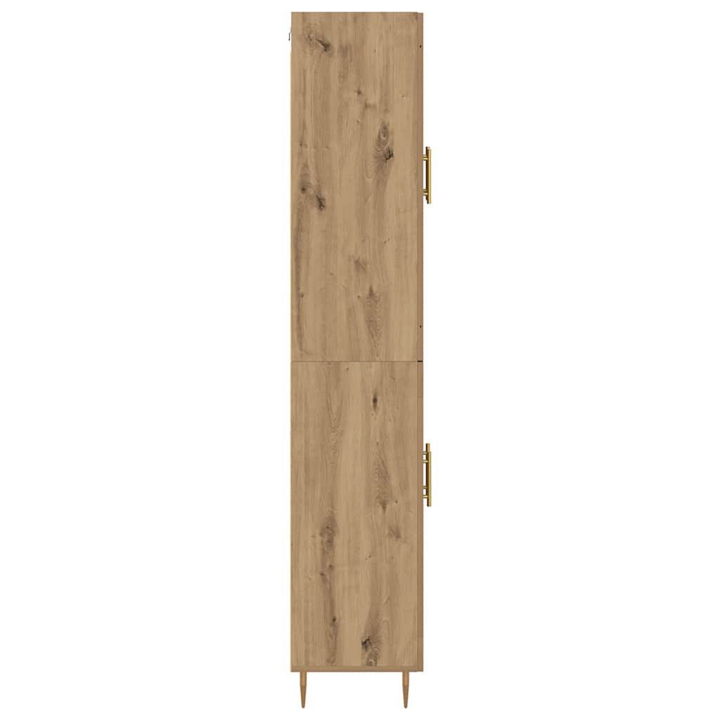 Highboard 2 pcs Artisan-Eiche Holzwerkstoff
