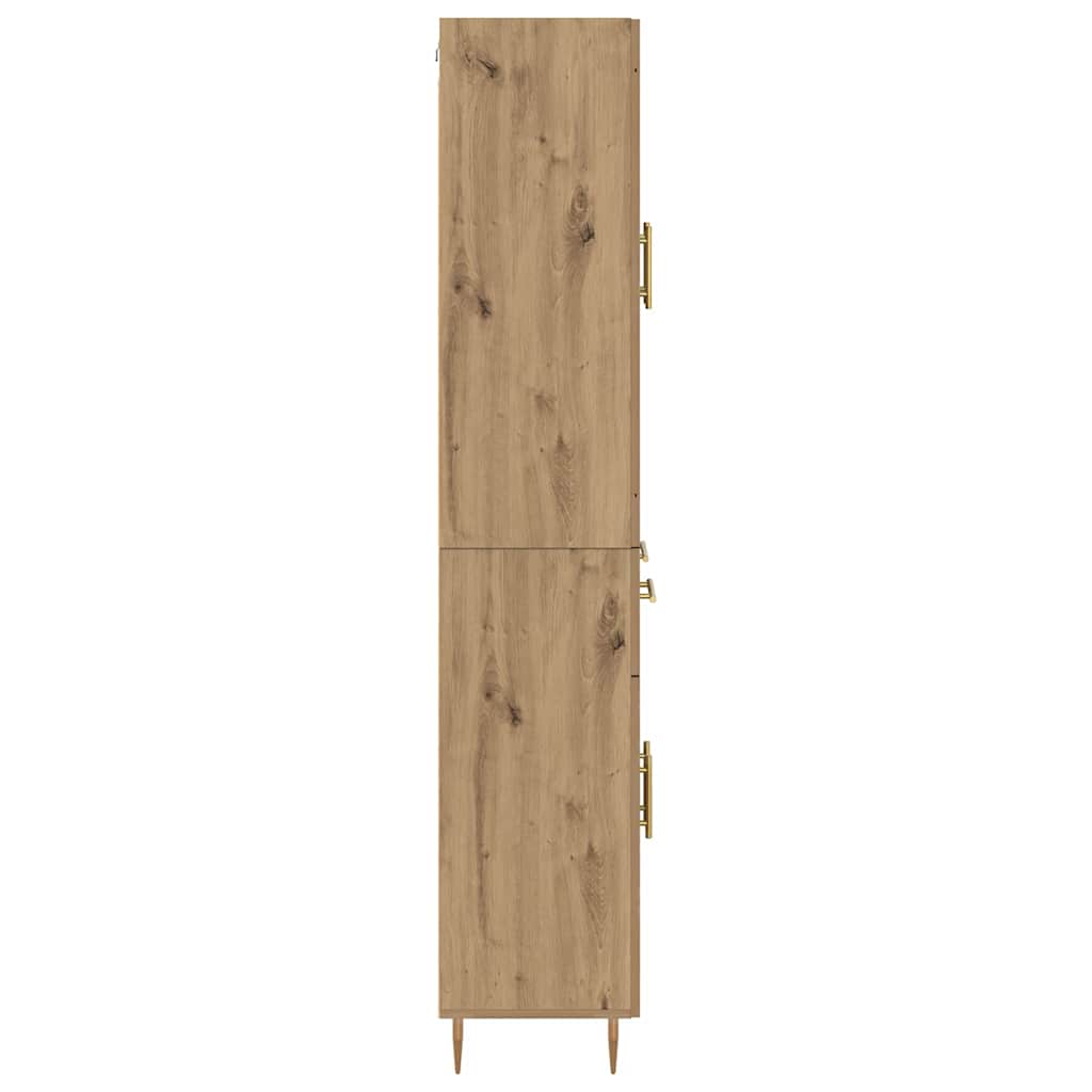 Highboard mit Schubladen 2 pcs Artisan-Eiche Holzwerkstoff