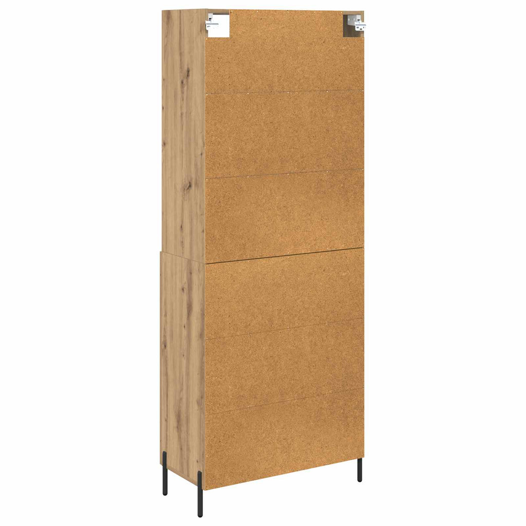 Highboard Artisan-Eiche 69,5 x 32,5 x 180 cm Holzwerkstoff