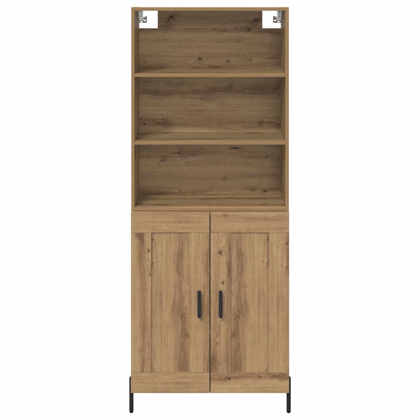 Highboard Artisan-Eiche 69,5 x 32,5 x 180 cm Holzwerkstoff