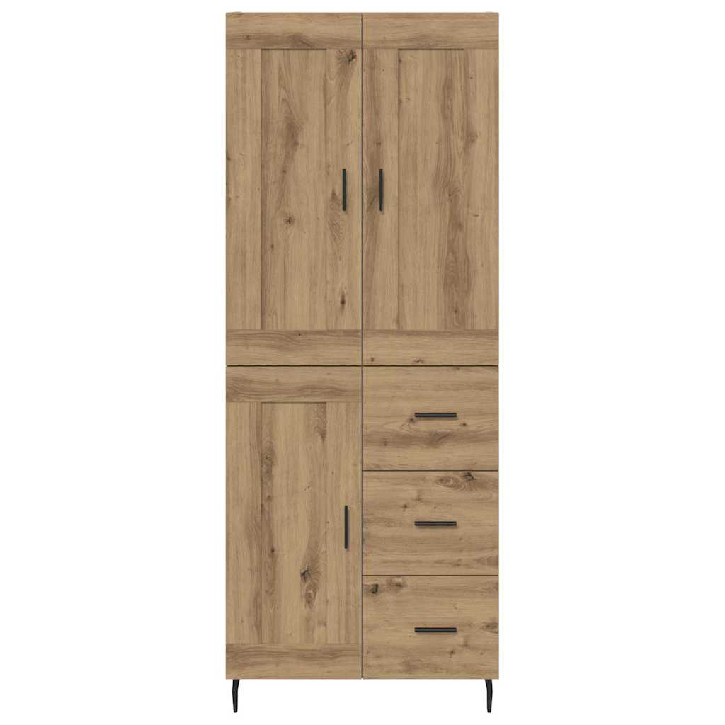 Highboard mit Schubladen 2 pcs Artisan-Eiche Holzwerkstoff
