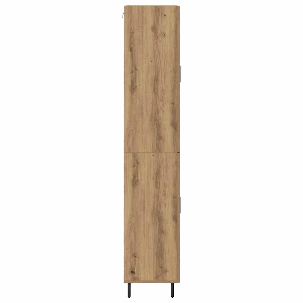 Highboard mit Schubladen 2 pcs Artisan-Eiche Holzwerkstoff
