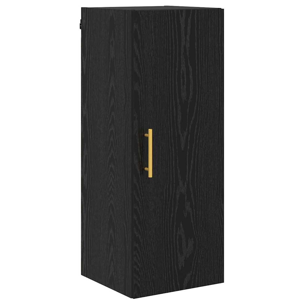Highboard 2 pcs Schwarz Eichen-Optik Holzwerkstoff