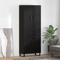 Highboard 2 pcs Schwarz Eichen-Optik 69,5 x 34 x 180 cm