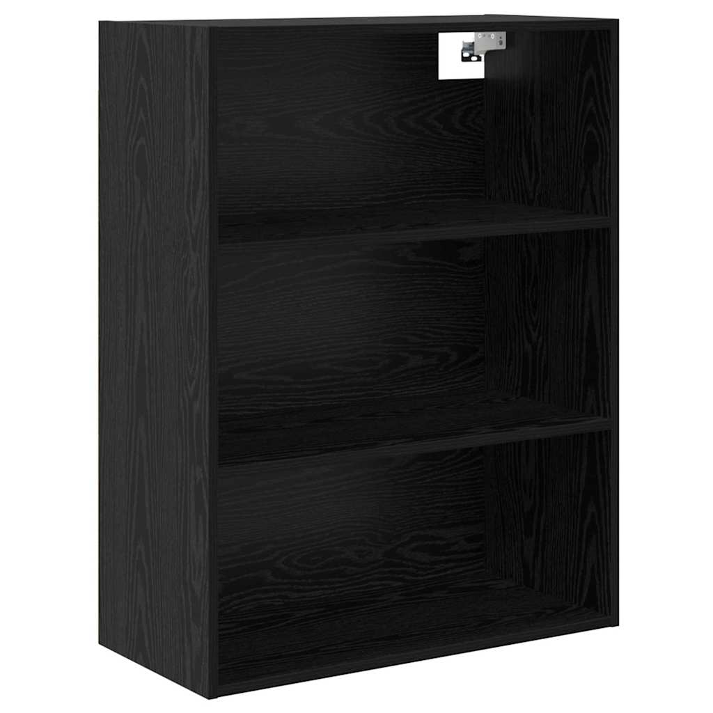 Highboard 2 pcs Schwarz Eichen-Optik Holzwerkstoff