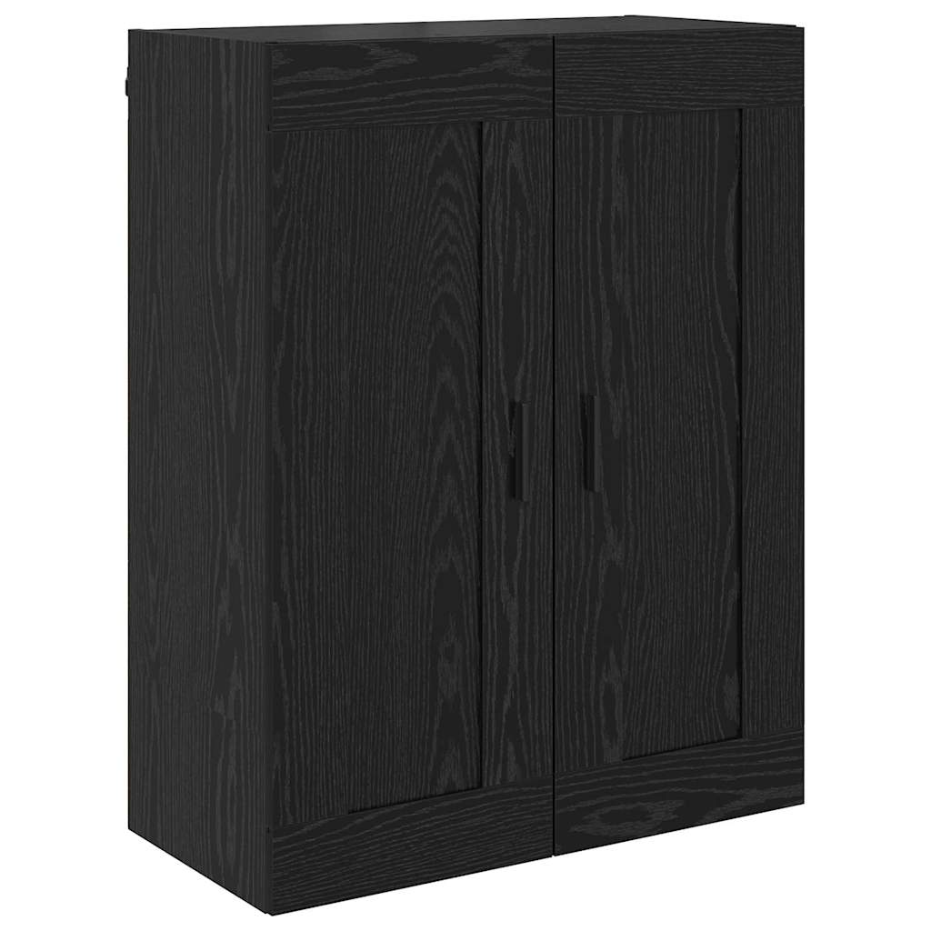Highboard 2 pcs Schwarz Eichen-Optik Holzwerkstoff