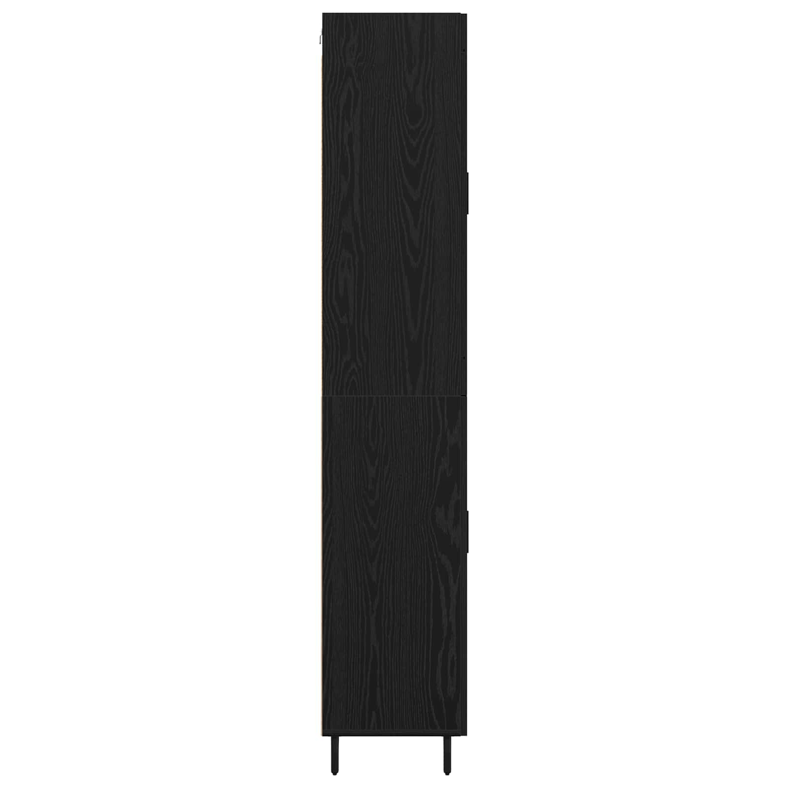 Highboard 2 pcs Schwarz Eichen-Optik Holzwerkstoff