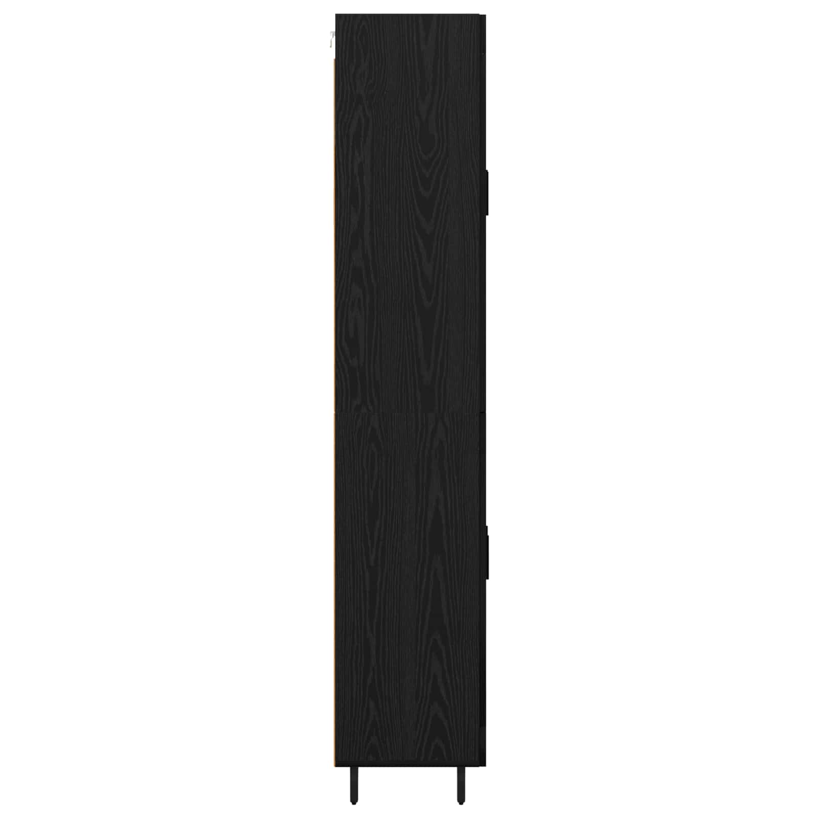 Highboard 2 pcs Schwarz Eichen-Optik Holzwerkstoff