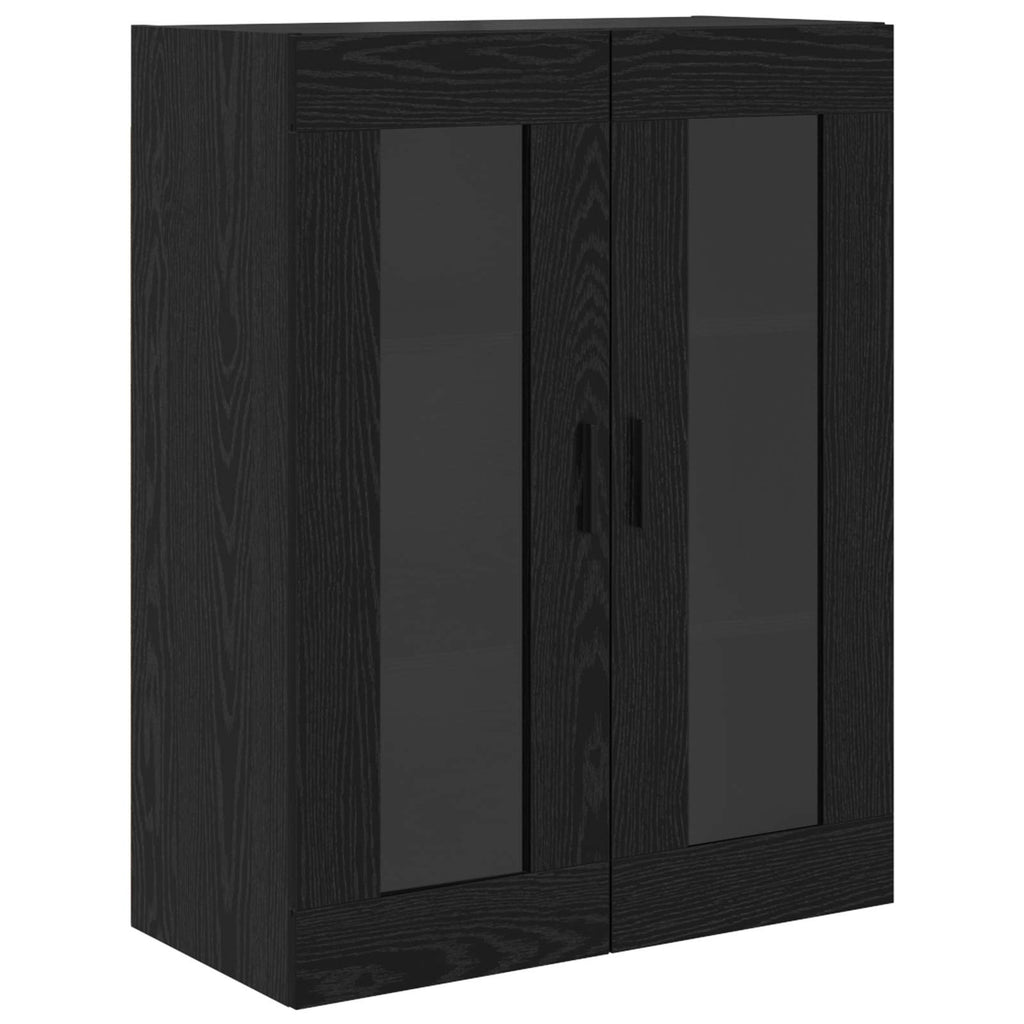 Highboard 2 pcs Schwarz Eichen-Optik Holzwerkstoff