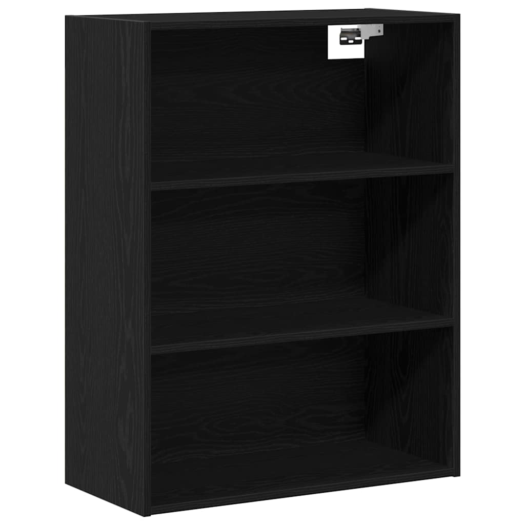 Highboard Schwarz Eichen-Optik 69,5 x 32,5 x 180 cm