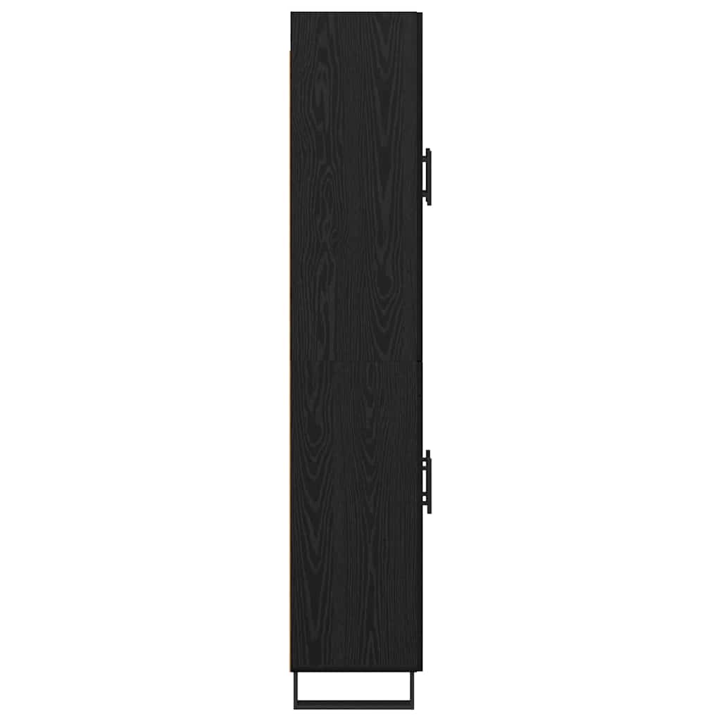 Highboard 2 pcs Schwarz Eichen-Optik 69,5 x 34 x 180 cm
