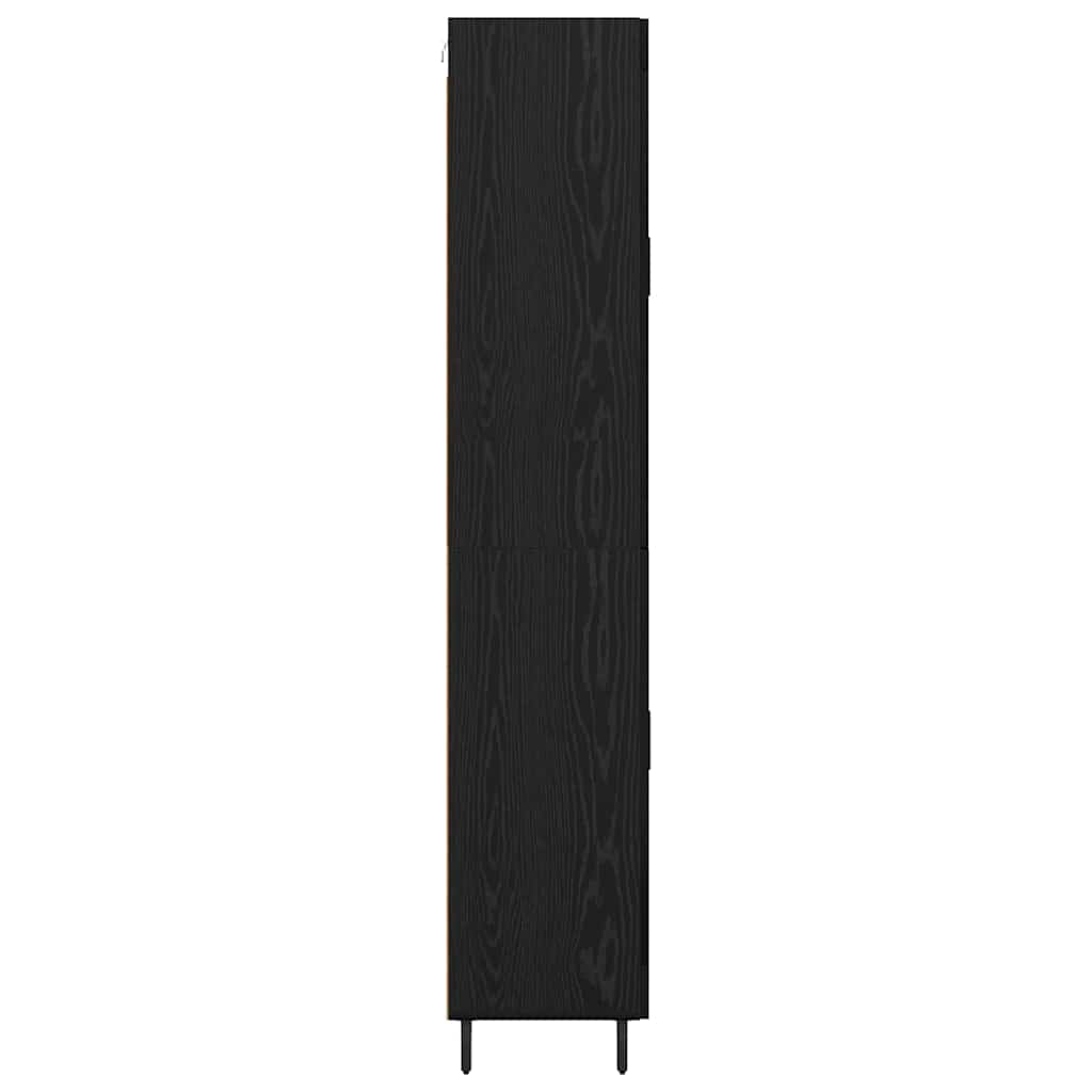 Highboard 2 pcs Schwarz Eichen-Optik 69,5 x 34 x 180 cm