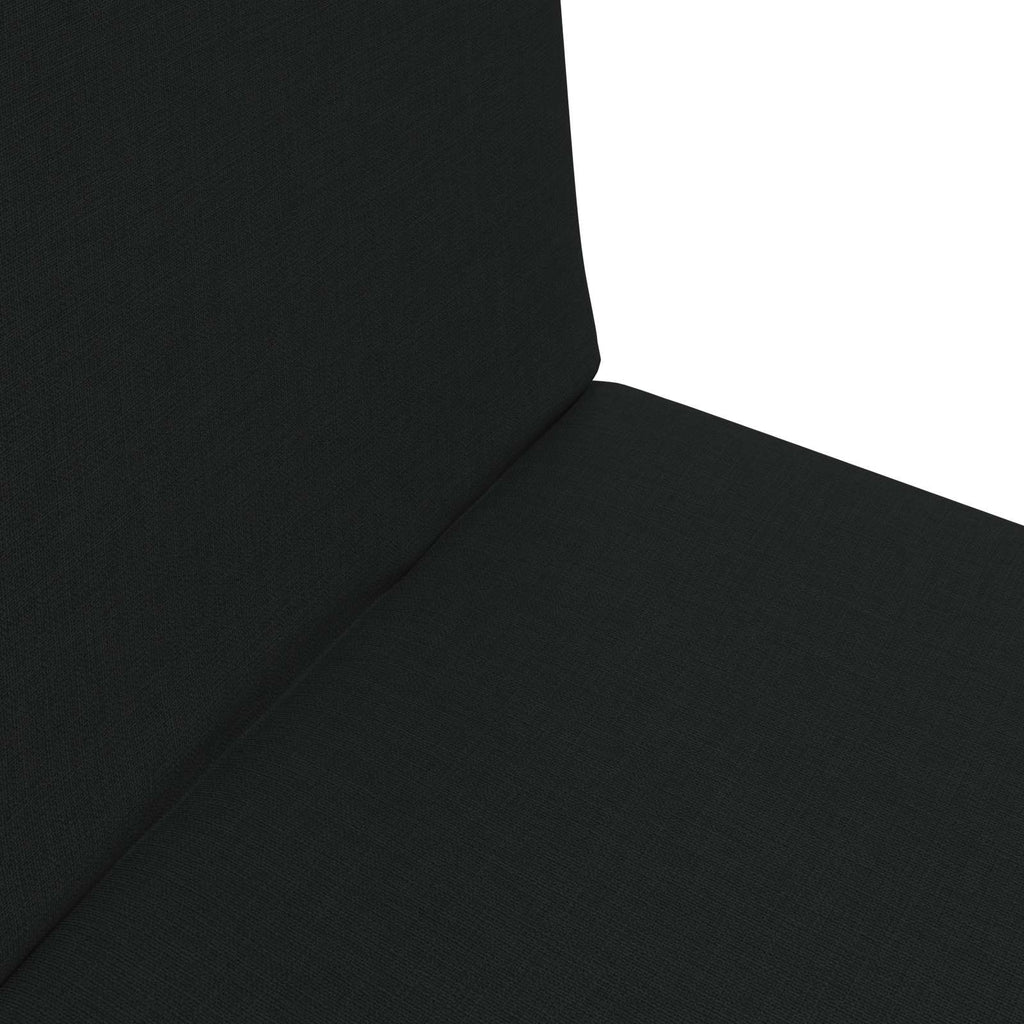 Verstellbarer Fußsessel Schwarz Stoff