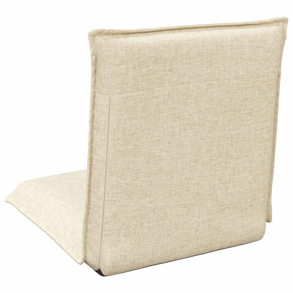 Verstellbarer Fußsessel Creme Stoff