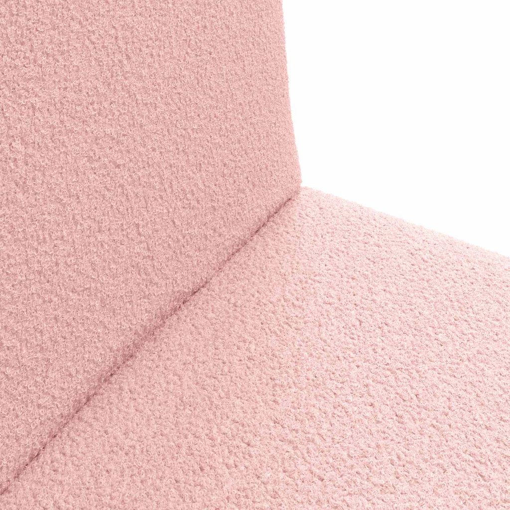 Verstellbarer Fußsessel Rosa Schafstoff