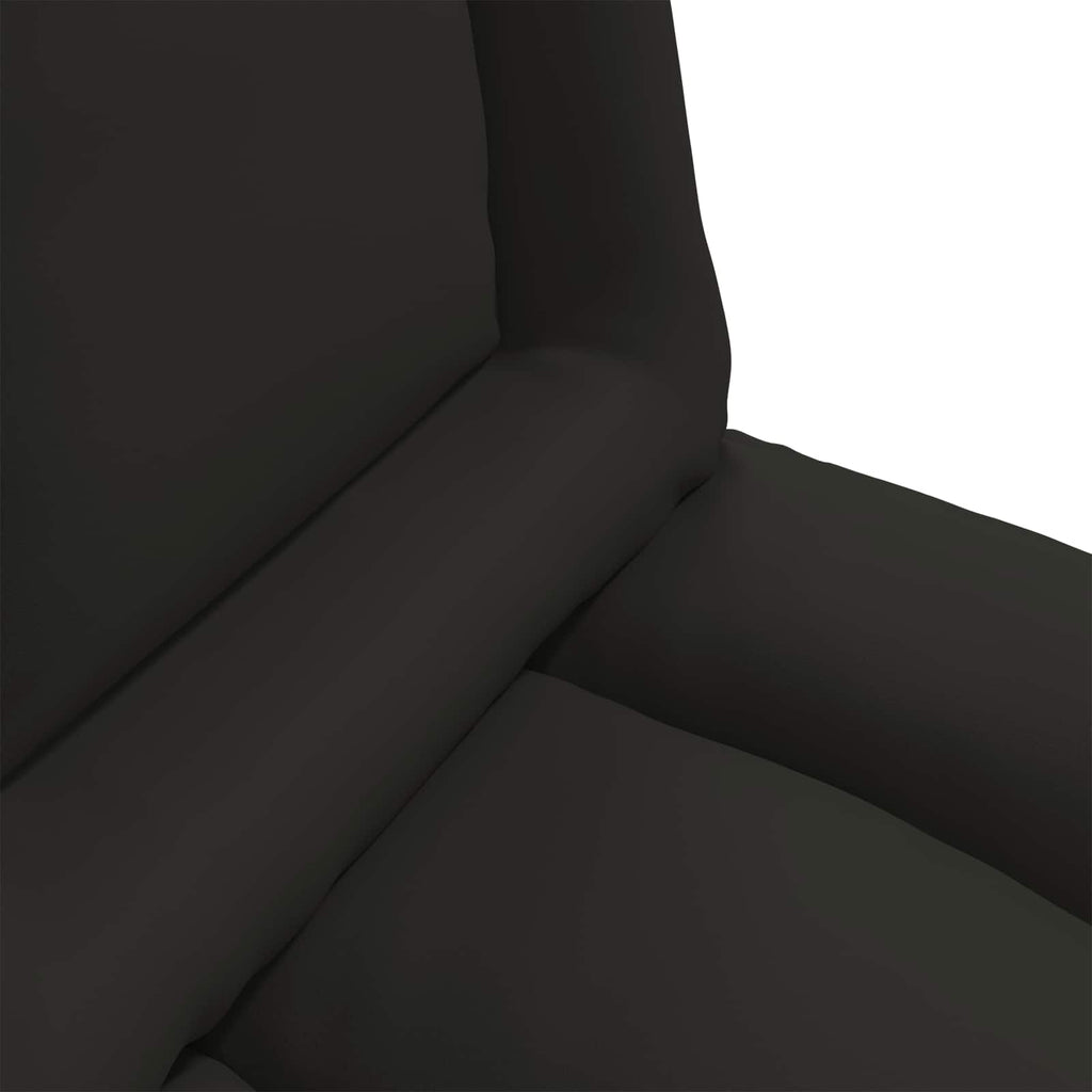 Verstellbarer Fußsessel Schwarz Kunstleder