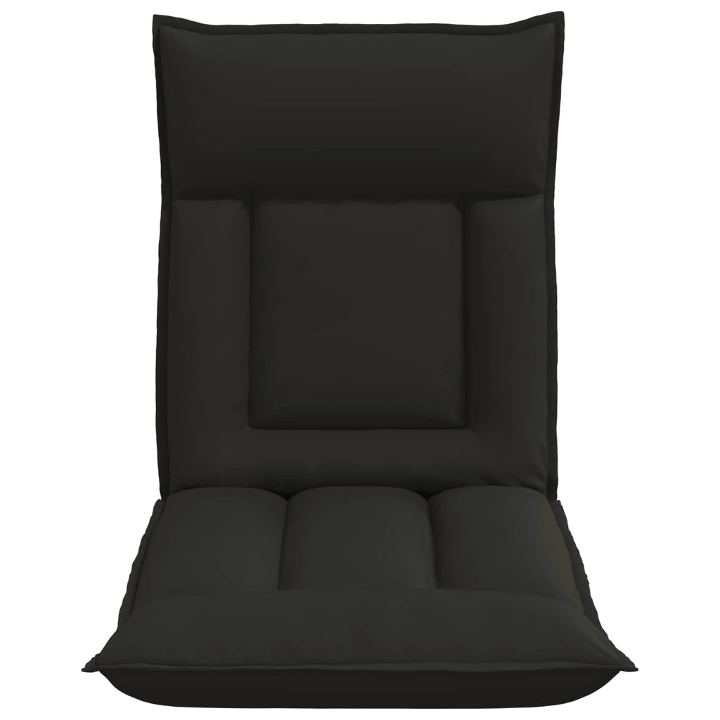 Verstellbarer Fußsessel Schwarz Kunstleder