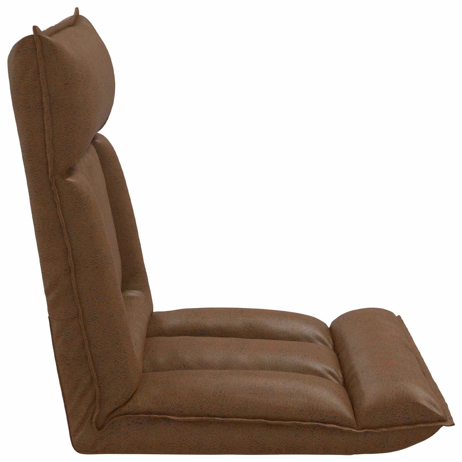 Verstellbarer Fußsessel Braun Stoff