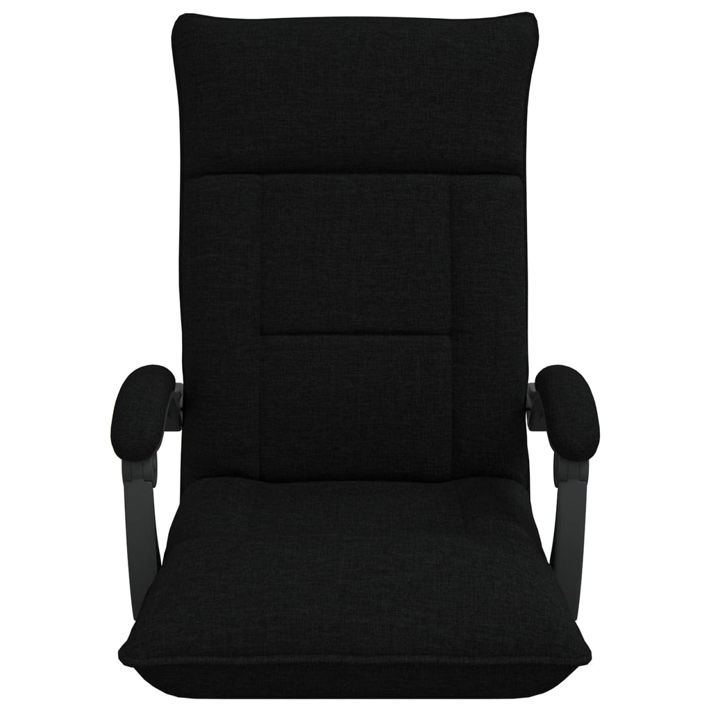 Verstellbarer Fußsessel Schwarz Stoff