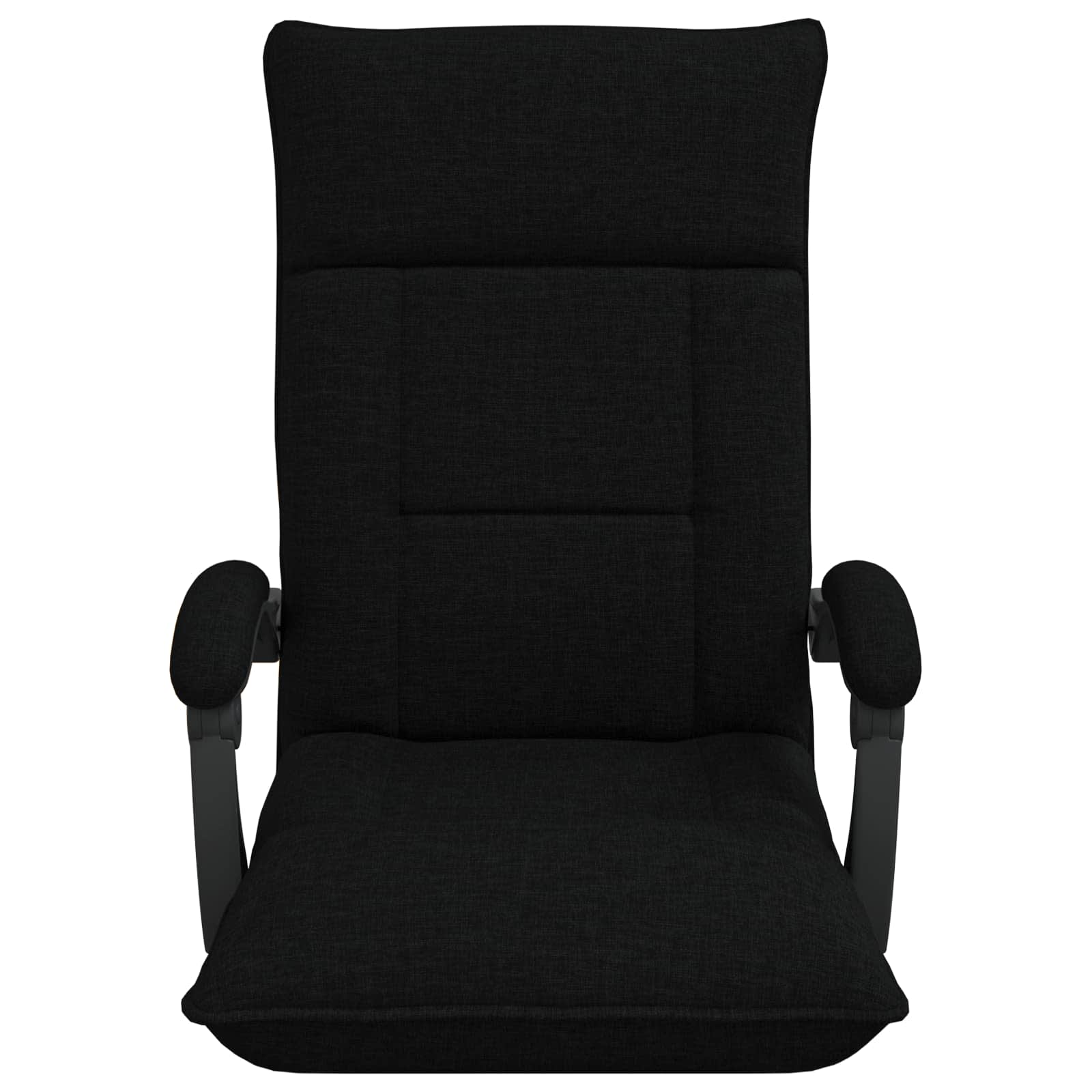 Verstellbarer Fußsessel Schwarz Stoff