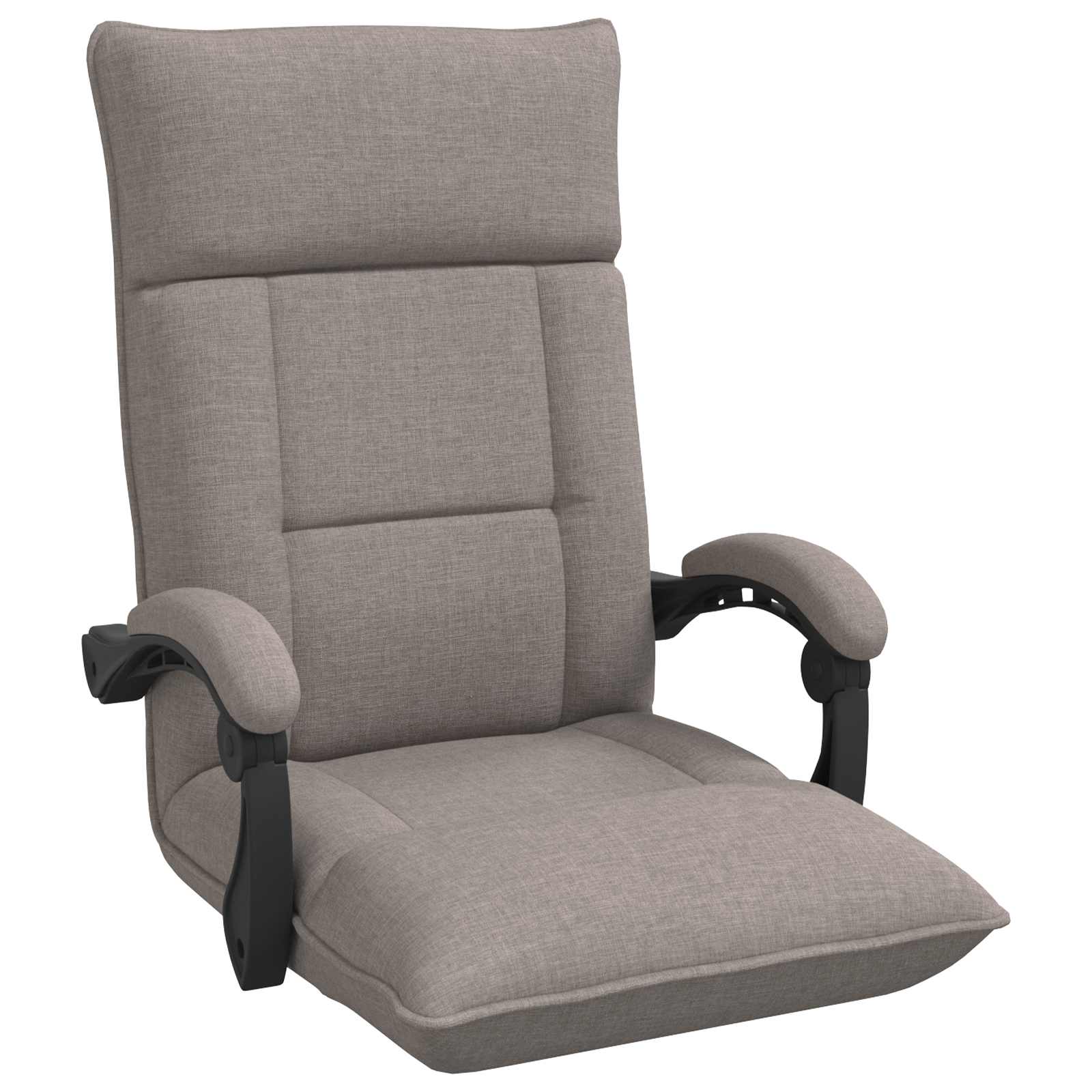 Verstellbarer Fußsessel Taupe Stoff