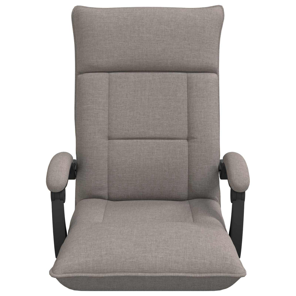 Verstellbarer Fußsessel Taupe Stoff