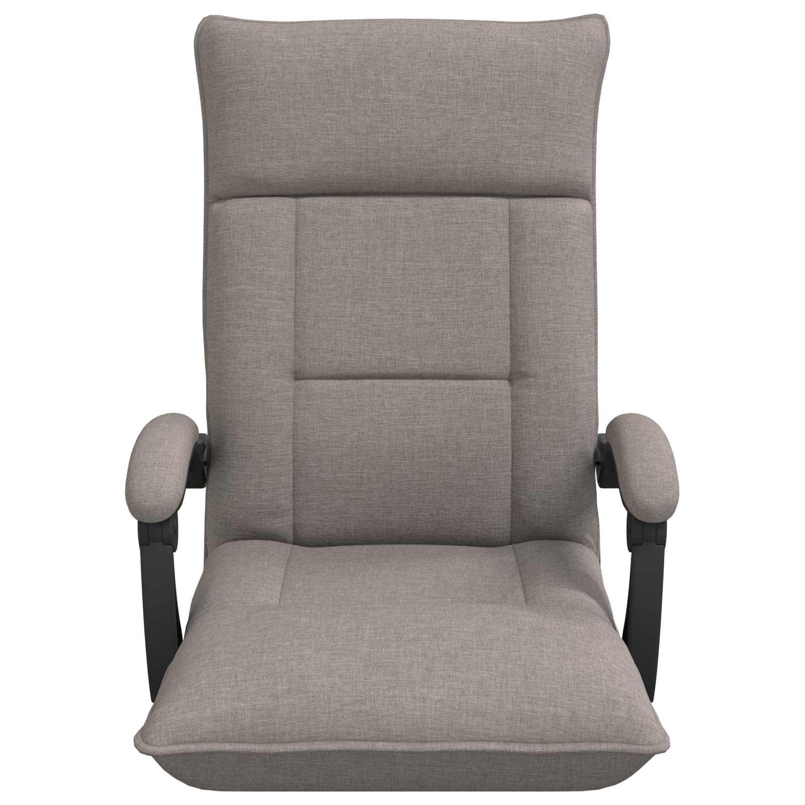 Verstellbarer Fußsessel Taupe Stoff