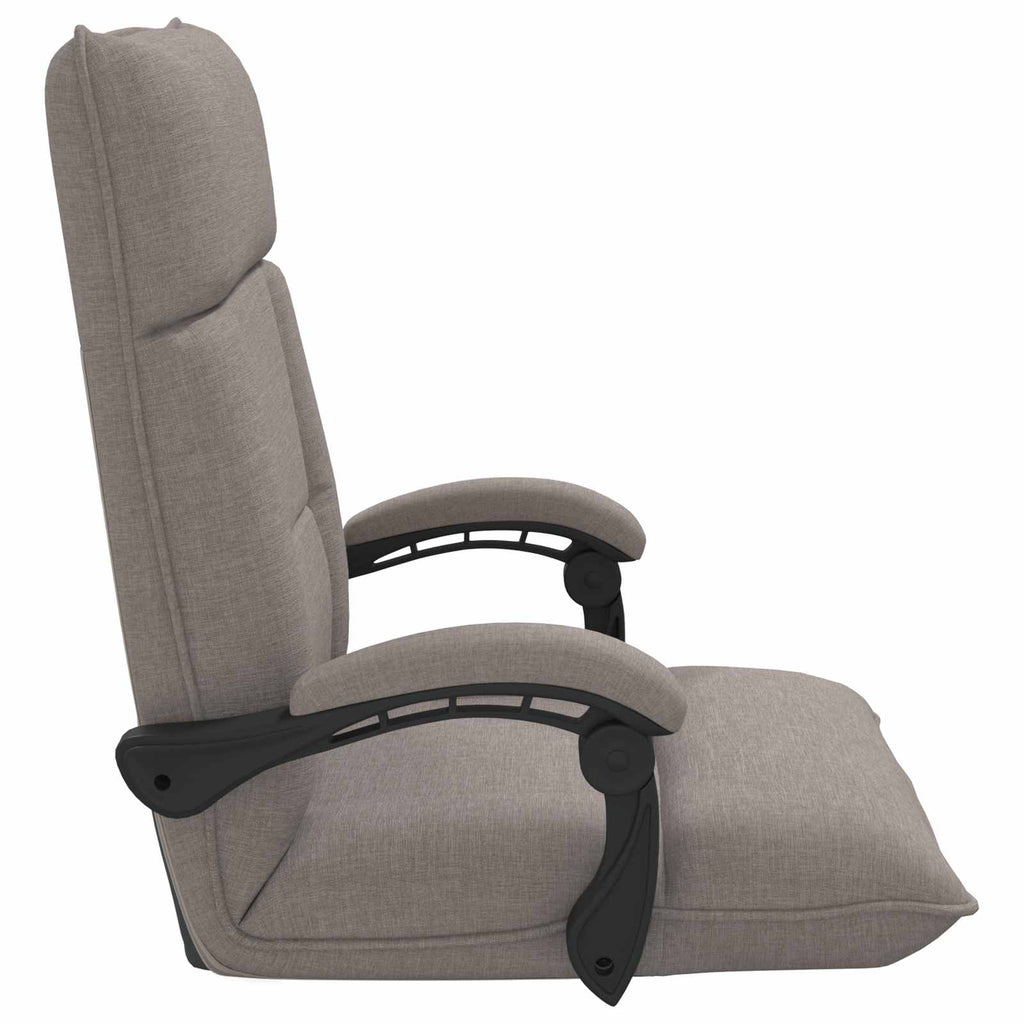 Verstellbarer Fußsessel Taupe Stoff