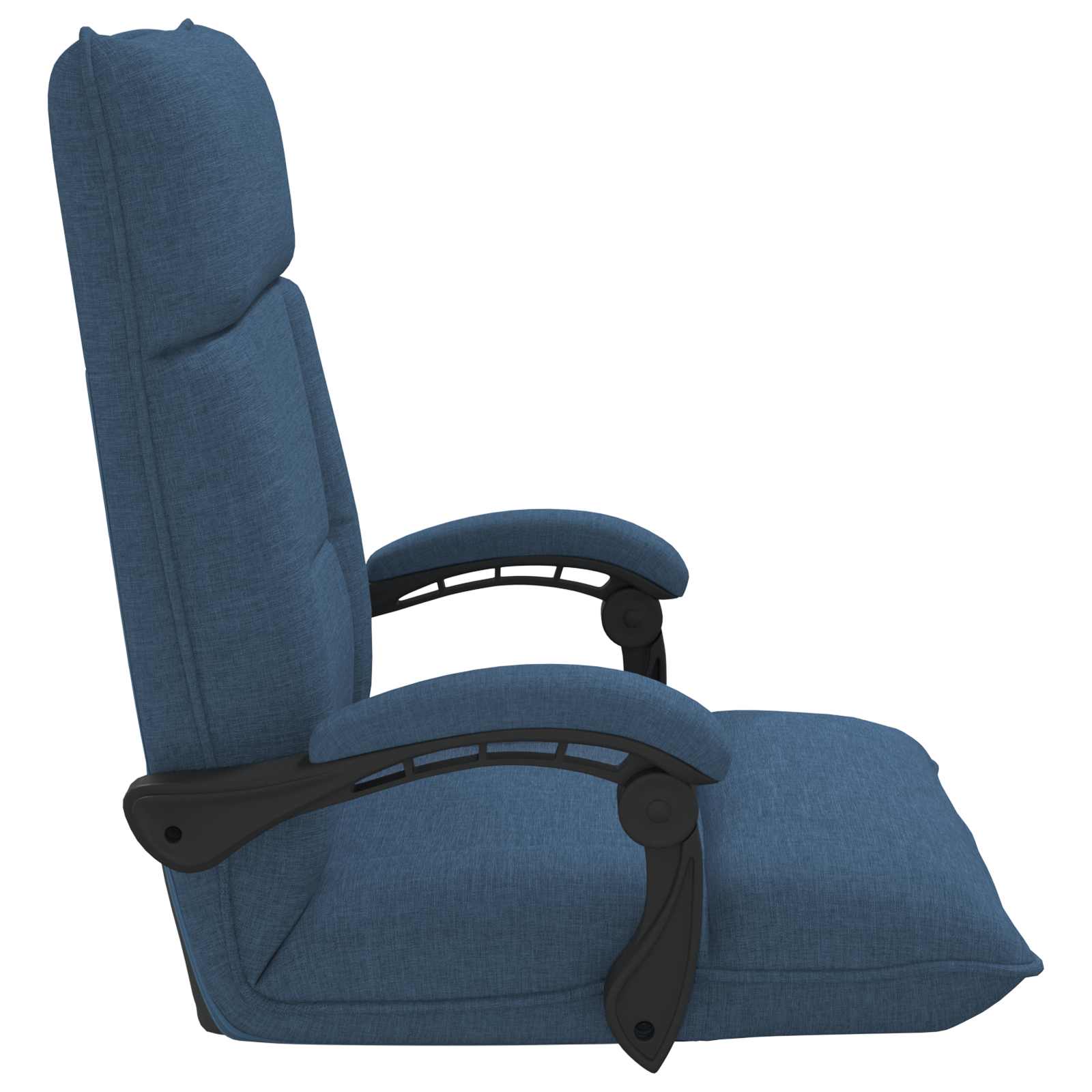 Verstellbarer Fußsessel Blau Stoff