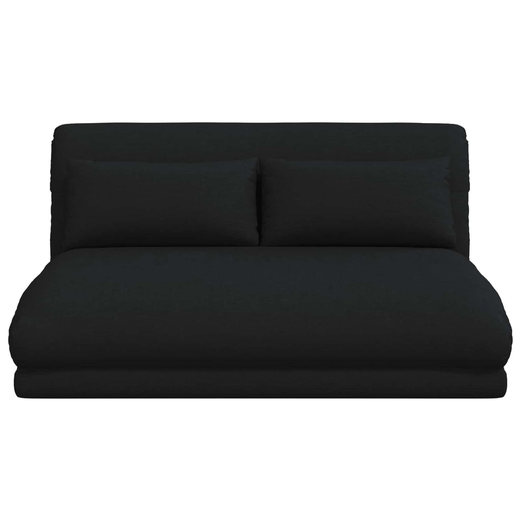 Verstellbarer Fußsessel Schwarz Stoff