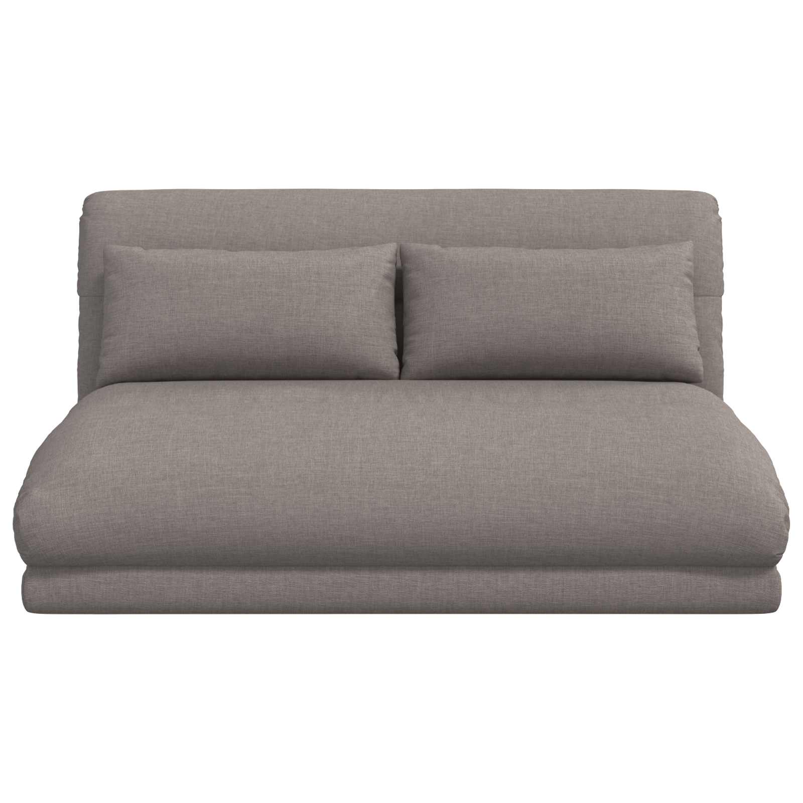 Verstellbarer Fußsessel Taupe Stoff