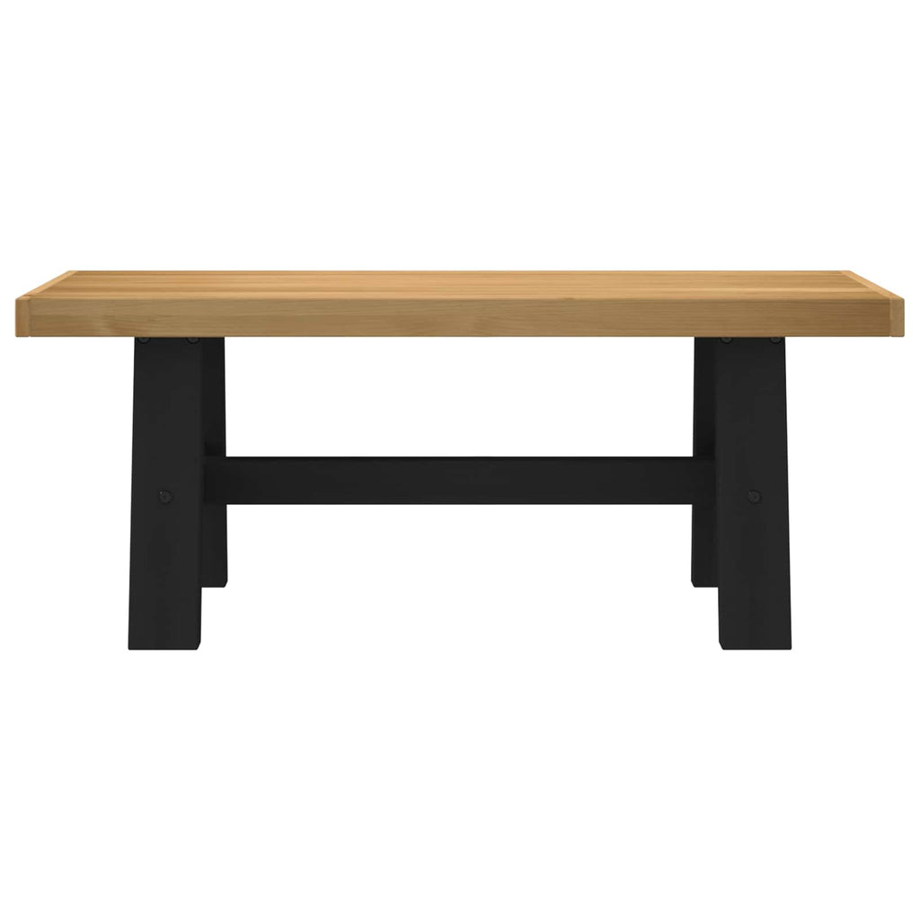 Esstischbank NOAIN 120 x 41 x 45 cm Massives Kiefernholz Natur