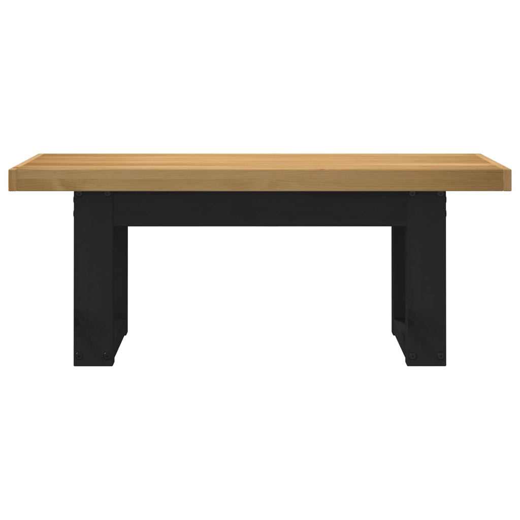 Esstischbank NOAIN 120 x 41 x 45 cm Massives Kiefernholz Natur