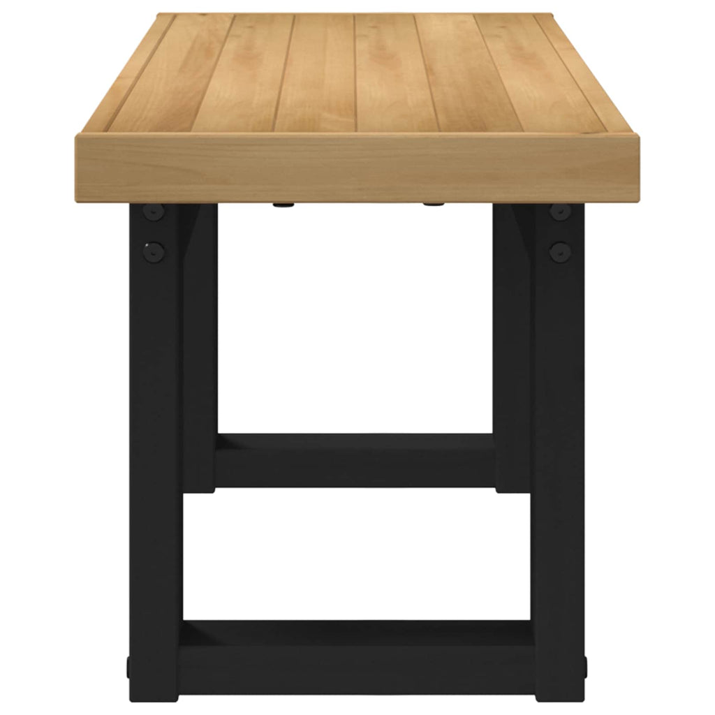 Esstischbank NOAIN 120 x 41 x 45 cm Massives Kiefernholz Natur