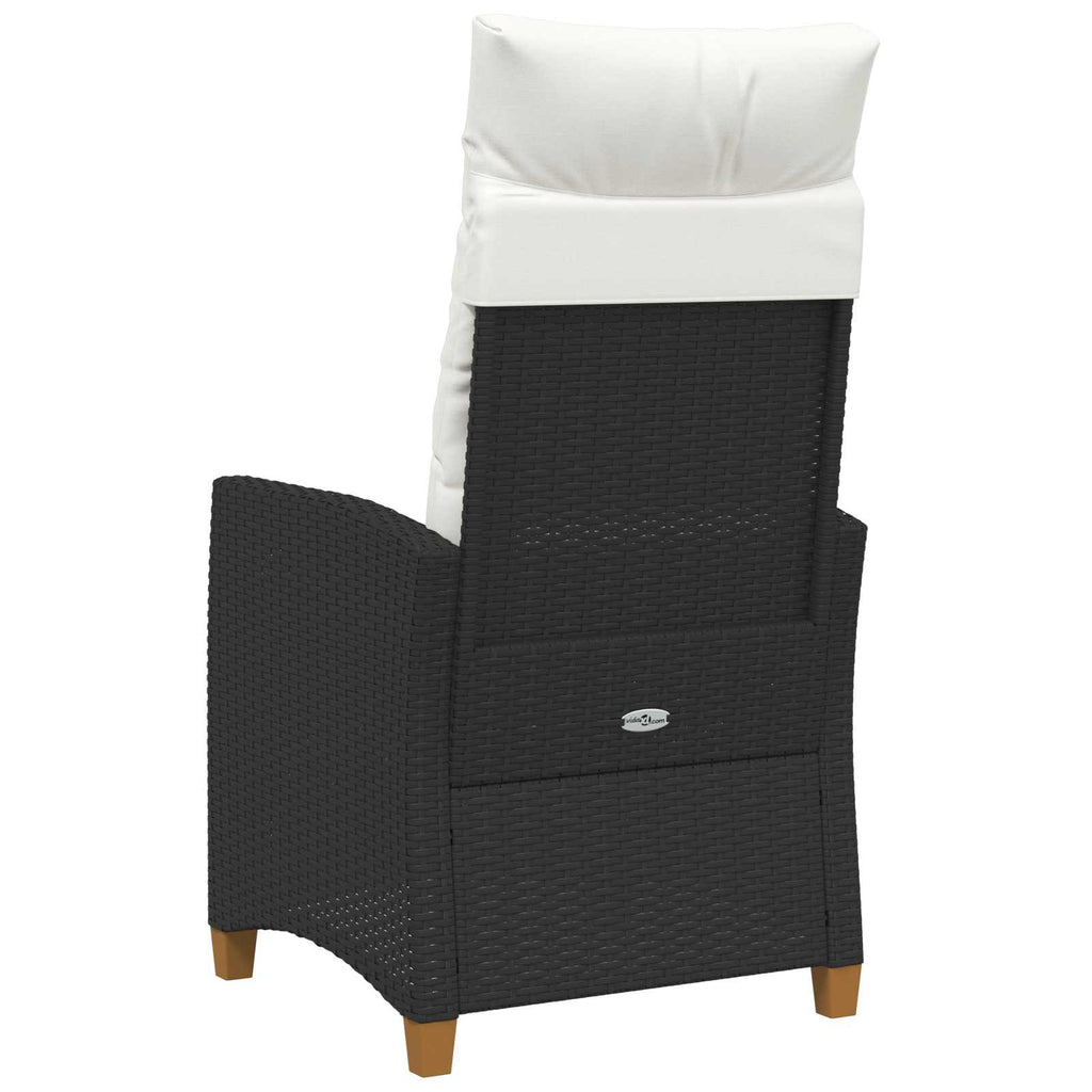 Liegestuhl mit Teeteller 62 x 64 x 112 cm Poly-Rattan