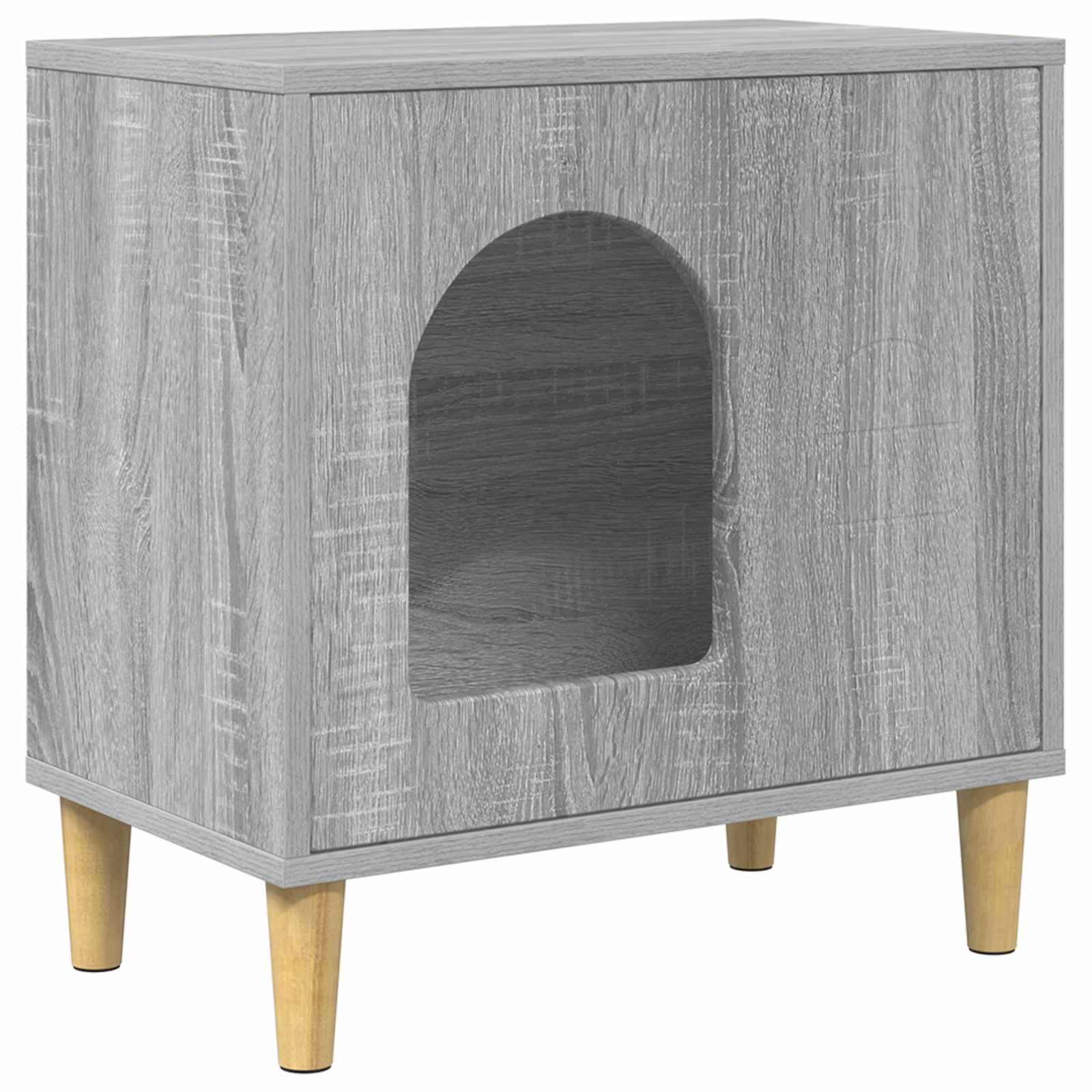 Katzenhaus Graues Sonoma 51 x 30 x 52 cm Holzwerkstoff