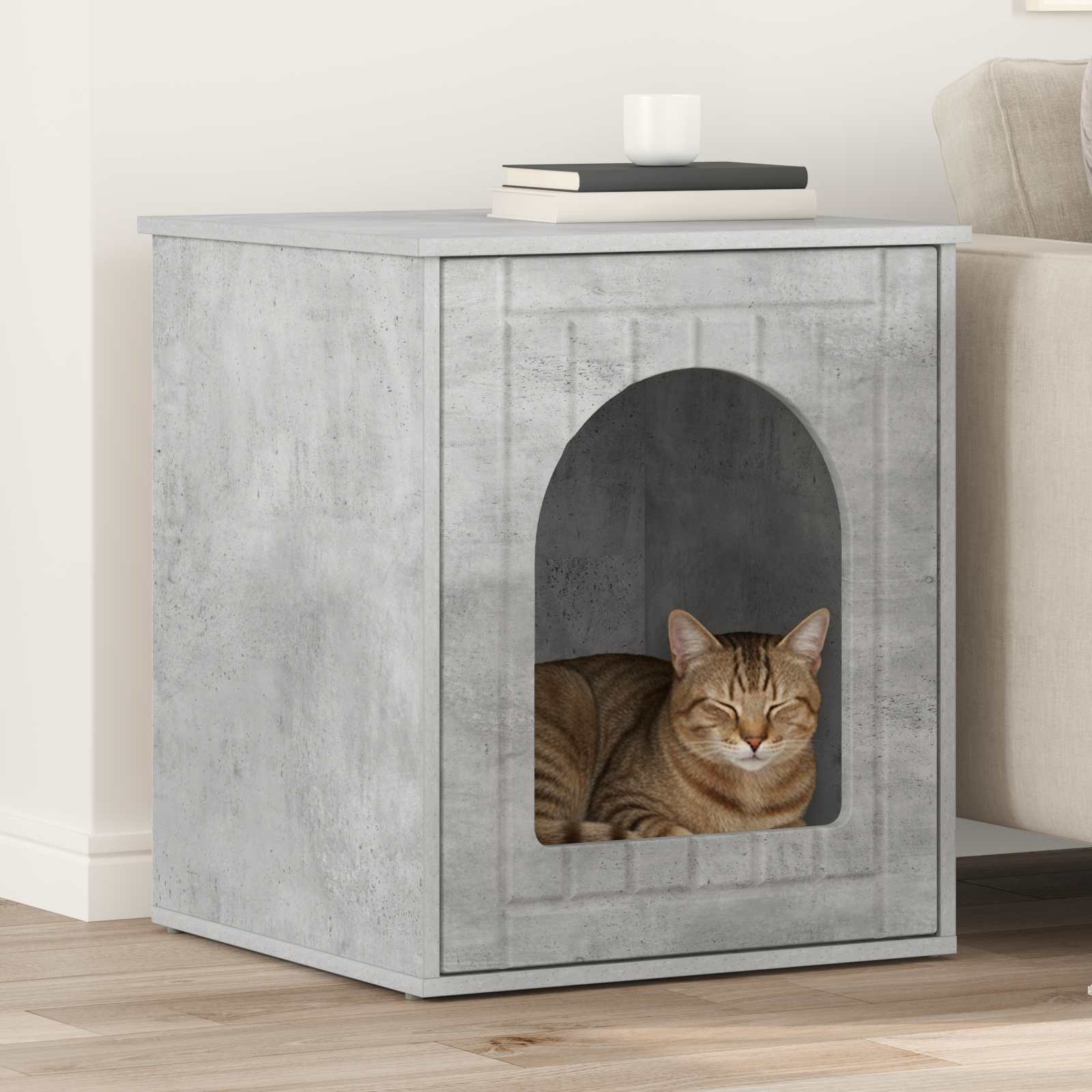 Katzenhaus Beton 53 x 52 x 62 cm Holzwerkstoff