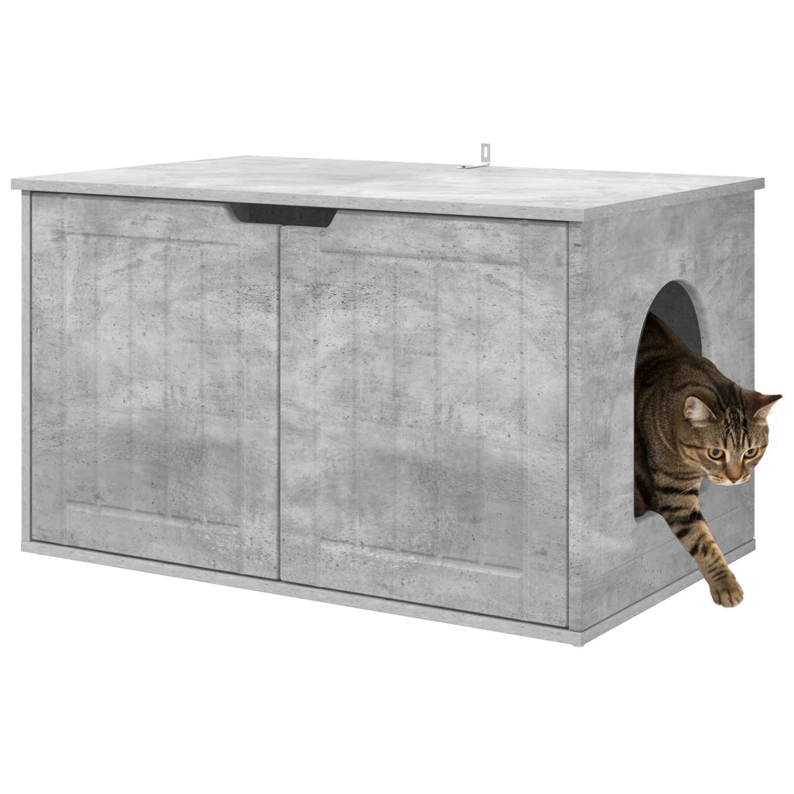 Katzenhaus Beton 85 x 55 x 50,5 cm Holzwerkstoff