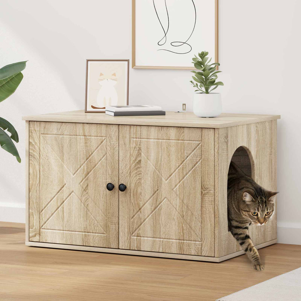 Katzenhaus Sonoma 85 x 55 x 50,5 cm Holzwerkstoff